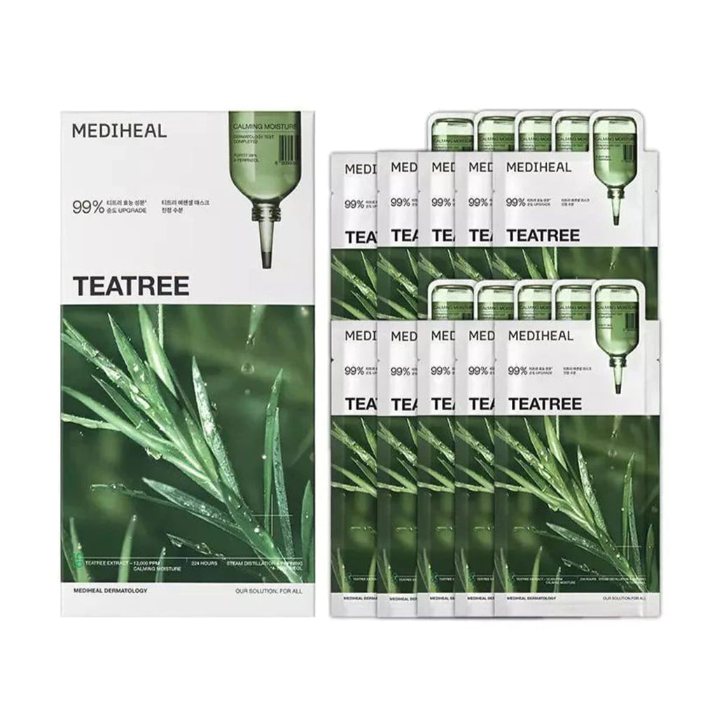 Заспокійлива тканинна маска для обличчя Mediheal Teatree Calming Moisture Mask, 10*24 мл